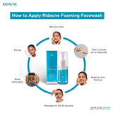 Ridacne foaming face wash, 100ml