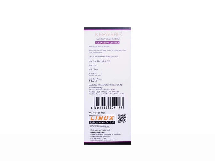 Keragris Hair Revitalizing Serum, 60ml
