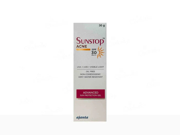 Sunstop Acne SPF 30 PA +++ Sunscreen Gel, 30g
