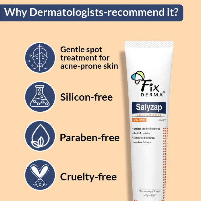 Fixderma Salyzap Gel For Acne Day Time, 20gm