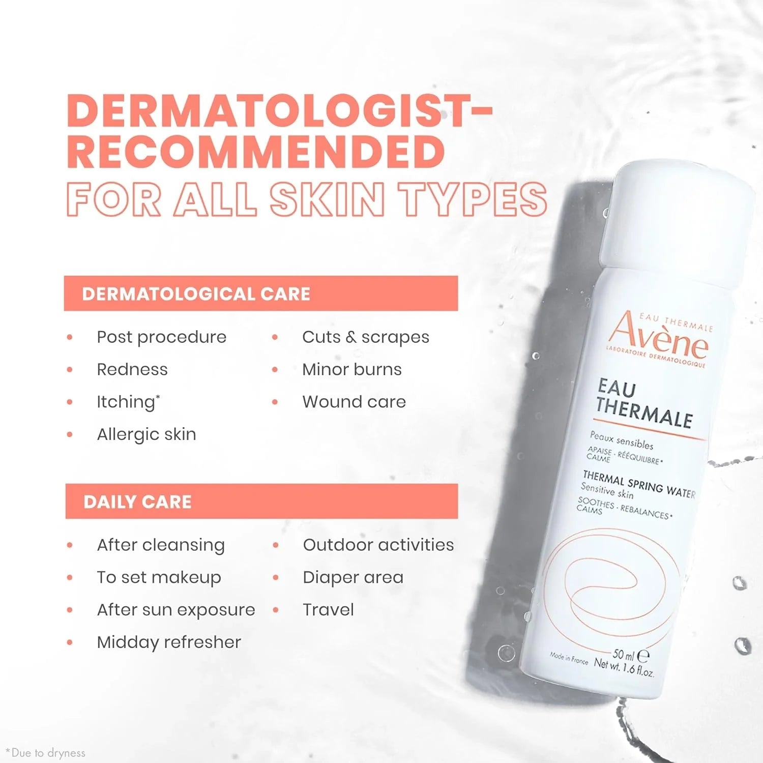 Avene Eau Thermal Spring Water, 50ml