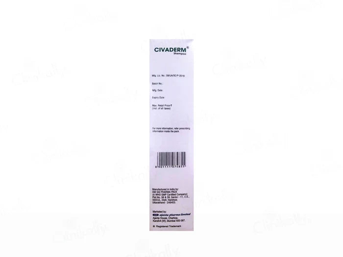 Civaderm Anti-Dandruff Shampoo, 100ml