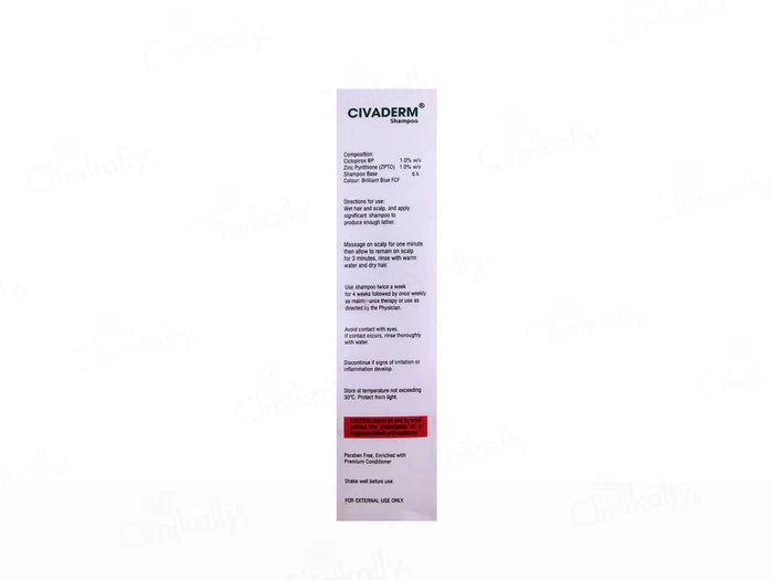 Civaderm Anti-Dandruff Shampoo, 100ml