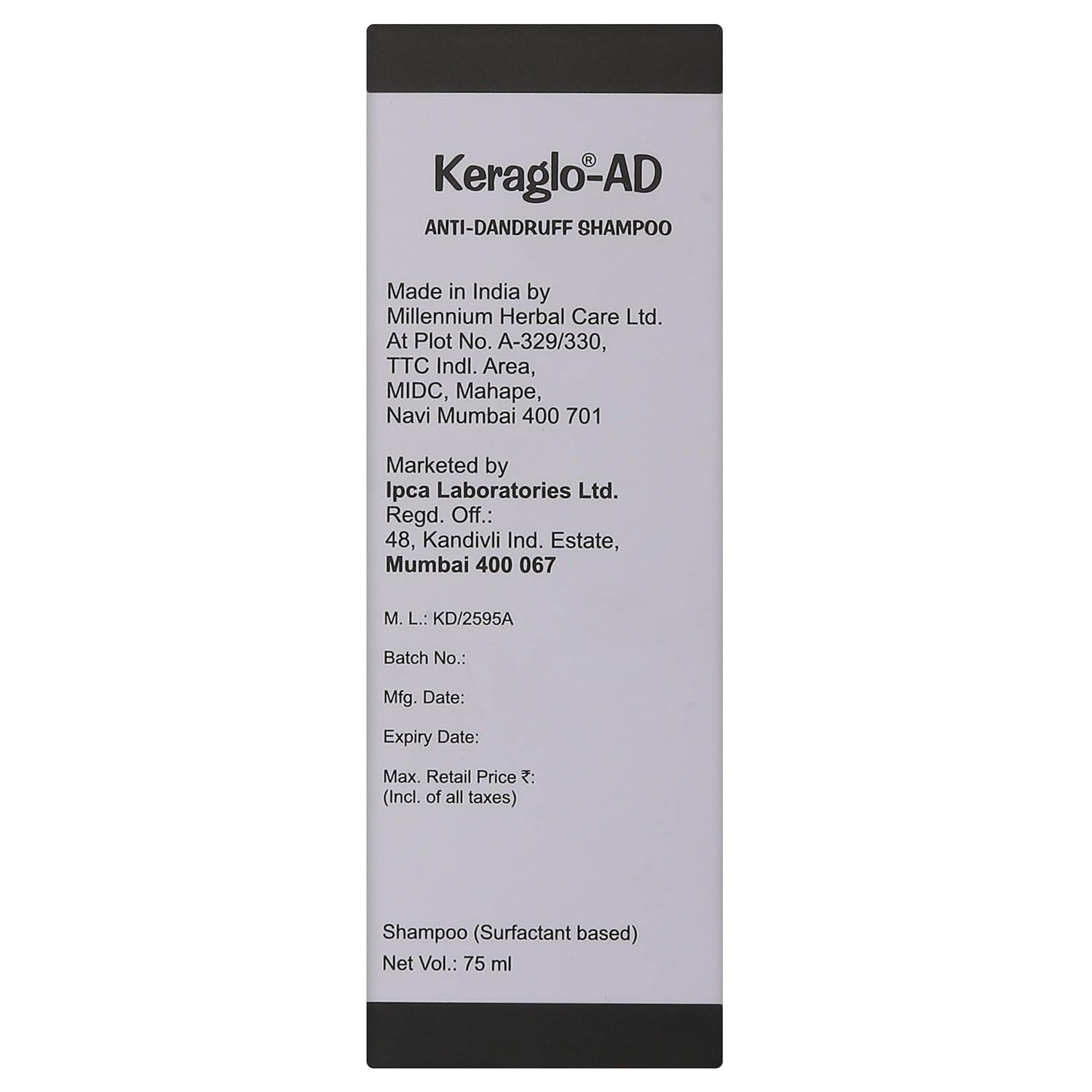 Keraglo AD Shampoo, 75ml