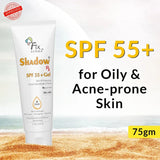 Fixderma Shadow RX Sunscreen SPF 55+ Gel ,75gm