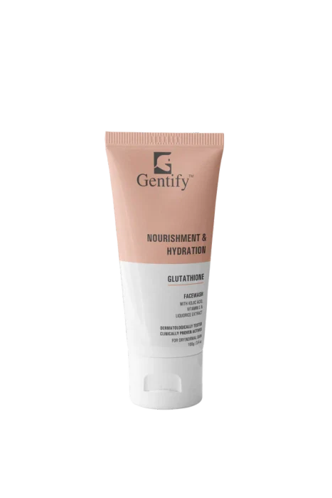 Gentify Glutathione Face Wash with Kojic Acid | Brightening & Anti-Pigmentation, 100gm