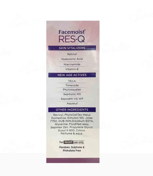 Facemoist RES-Q Night Repair Serum