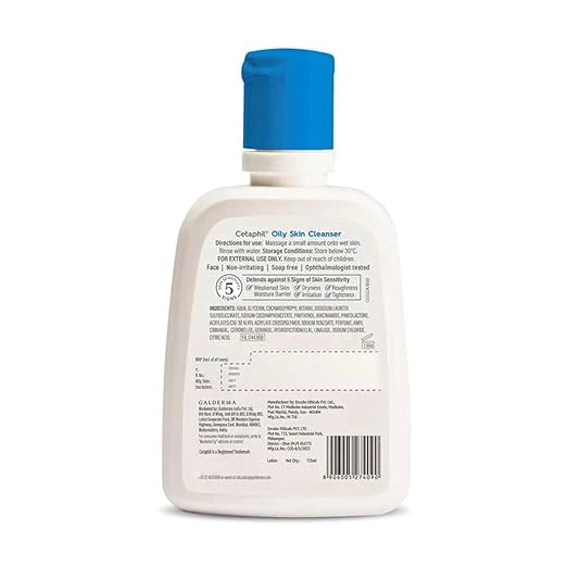 Cetaphil Oily Skin Cleanser, 125 ml