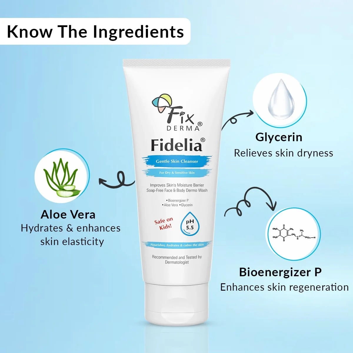 Fixderma Fidelia Gentle Skin Cleanser 100ml