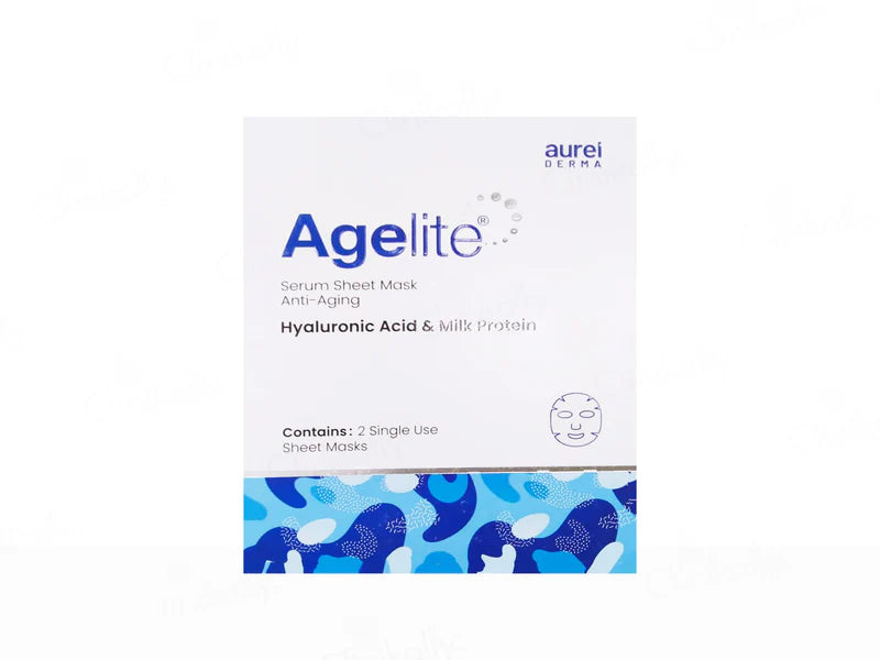 Agelite Serum Anti-Aging Sheet Mask With Hyaluronic Acid & Milk Protein