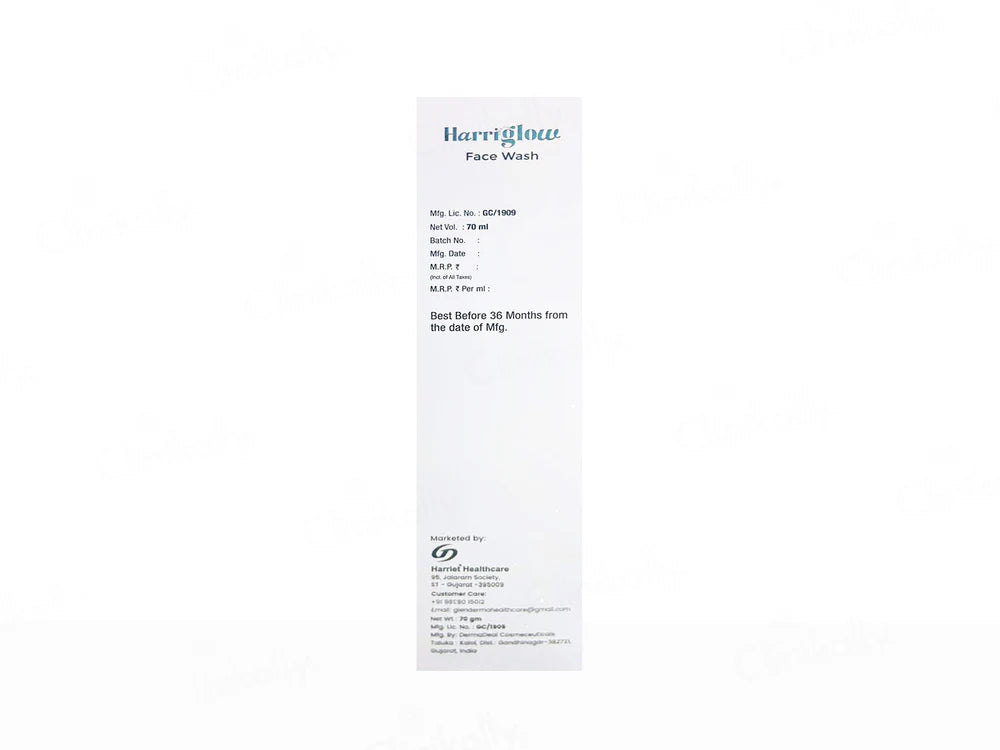 Harriglow Skin Whitening Oil Free Creamy Face Wash