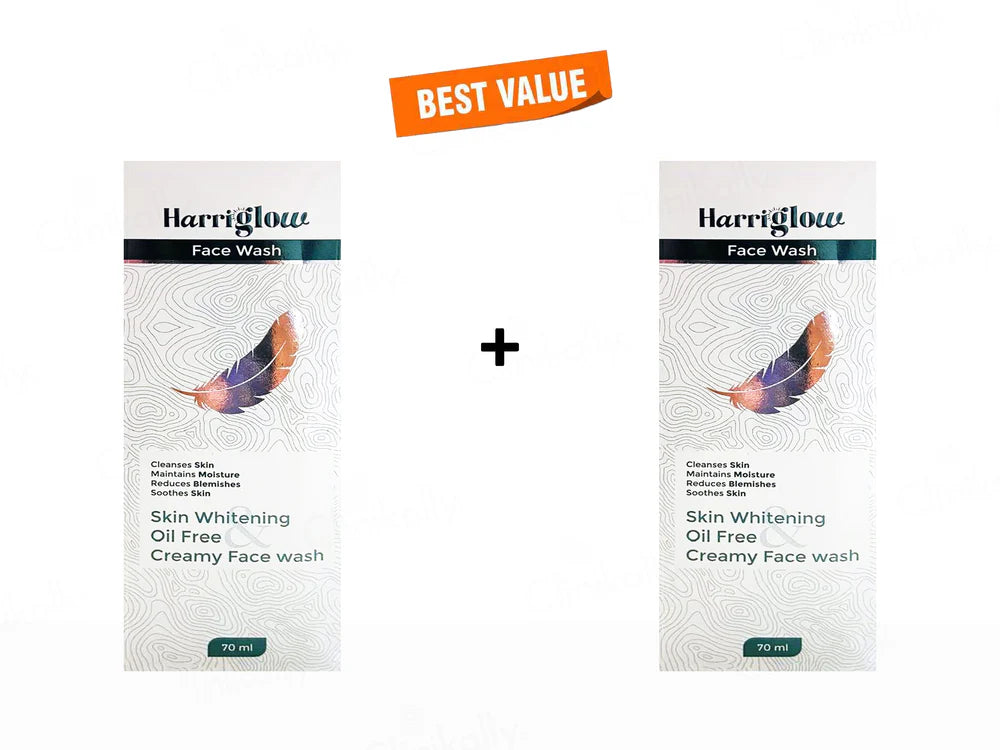 Harriglow Skin Whitening Oil Free Creamy Face Wash