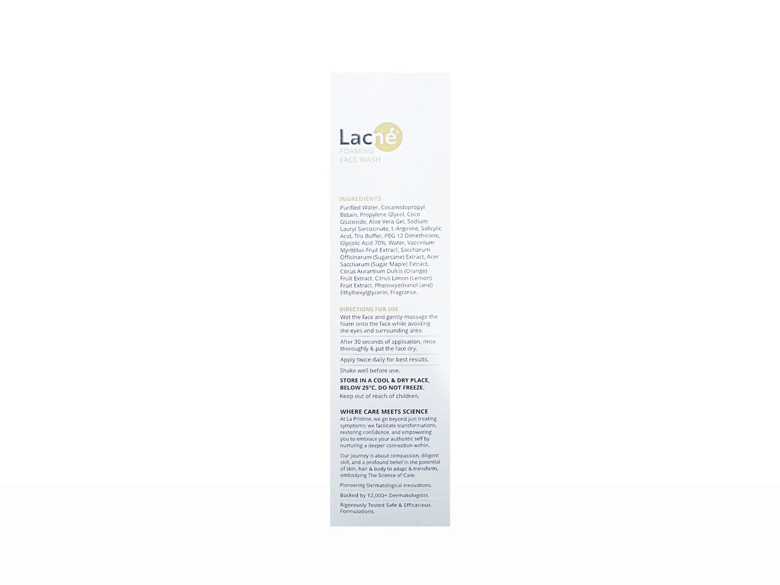 Lacne Foaming Face Wash, 60ml