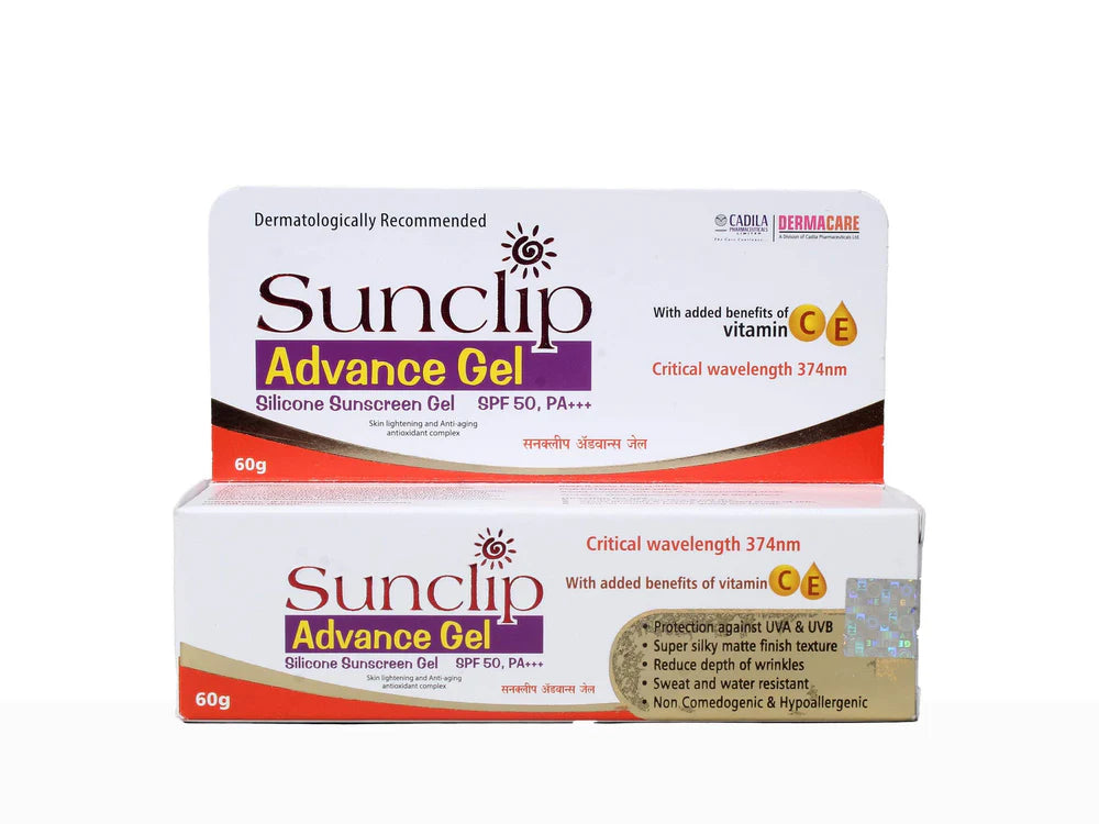 Sunclip Advance Silicone Sunscreen Gel SPF 50 PA+++ 60gm
