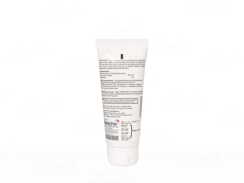 Zinshade Physical Sunscreen SPF 50+