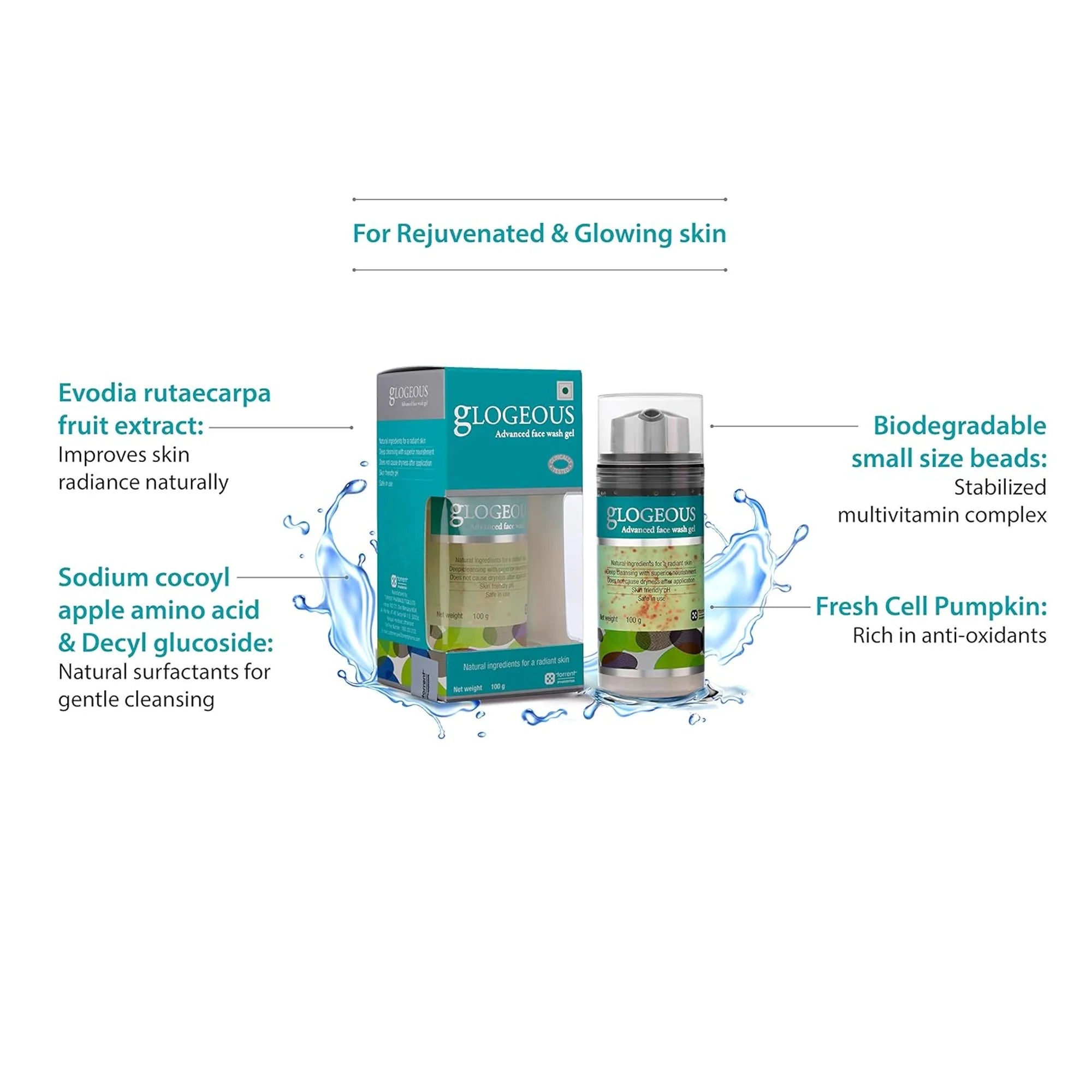 Glogeous Advanced Face Wash Gel, 100gm