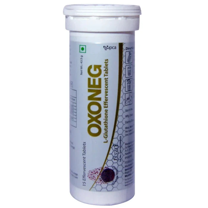 Oxoneg  L-Glutathione Tablets Orange Flavour, 1 Bottle in 15 Caps