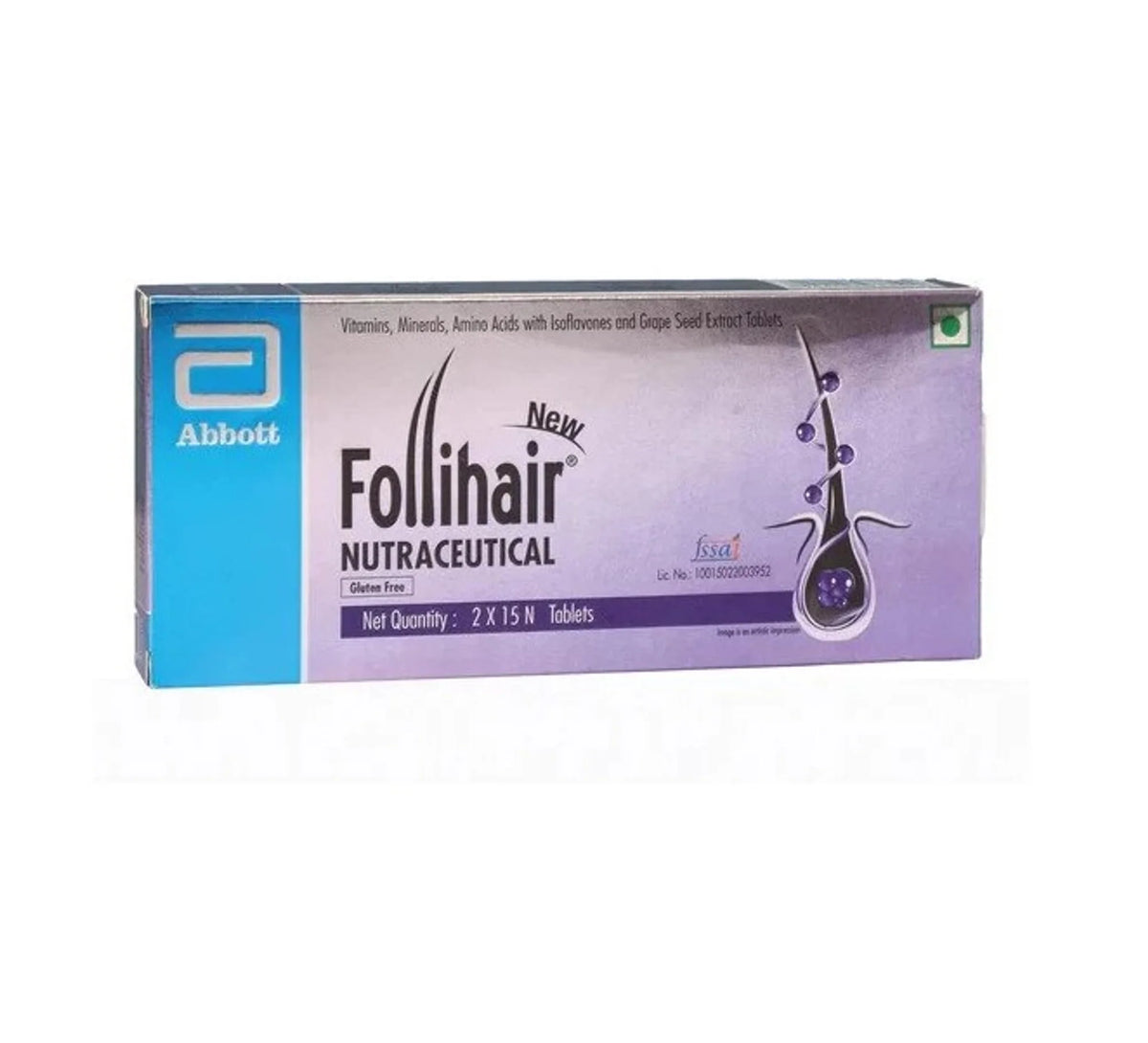 Follihair Hair Tablets Strip, 30Tab