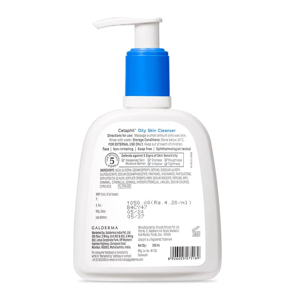 Cetaphil Oily Skin Cleanser, 250ml