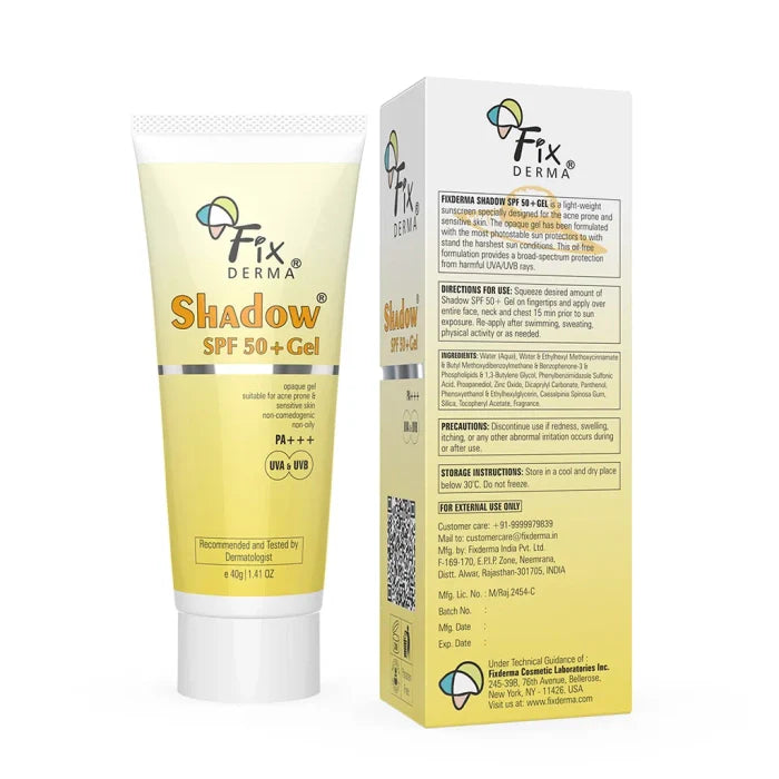 Fixderma Shadow Sunscreen SPF 50+ Gel 75gm