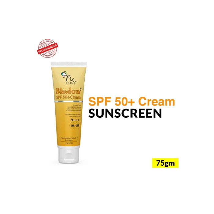 Fixderma Shadow Sunscreen SPF 50+Cream, 75gm