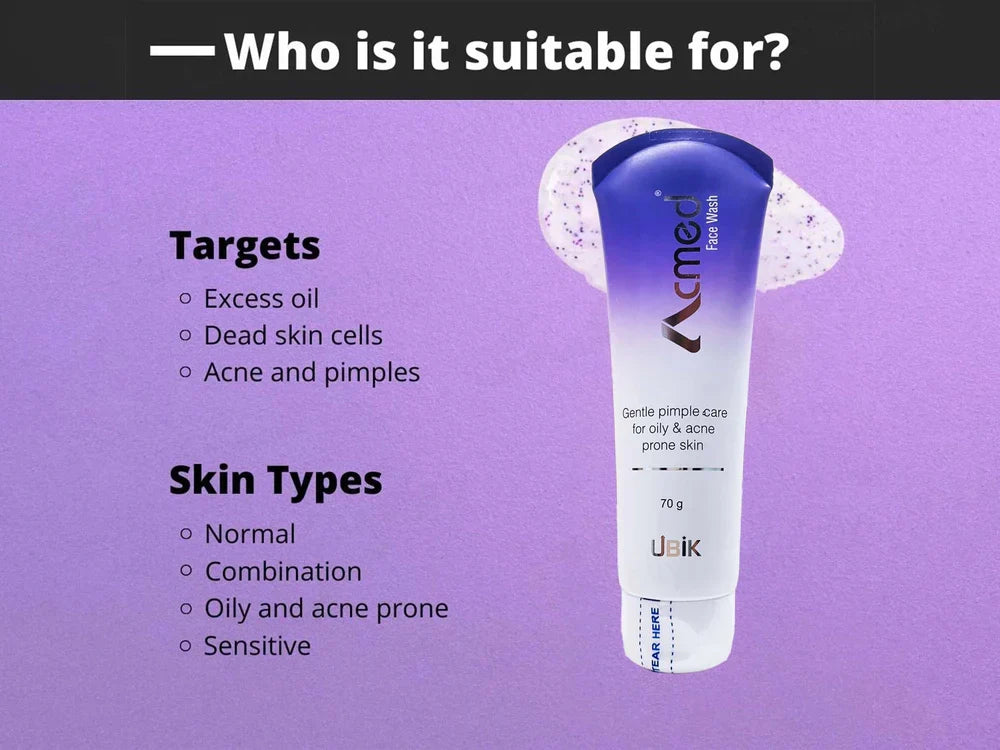 Acmed Face Wash for Oily & Acne Prone Skin, 70gm