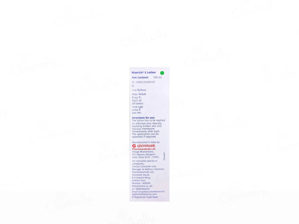 "Maxrich E Paraffin Blend Emollient Lotion "