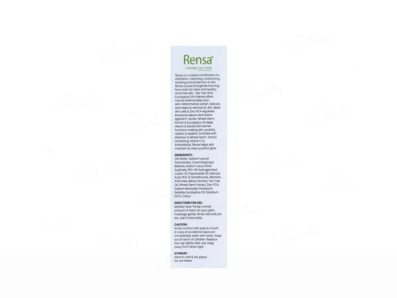 Rensa Foaming Face Wash