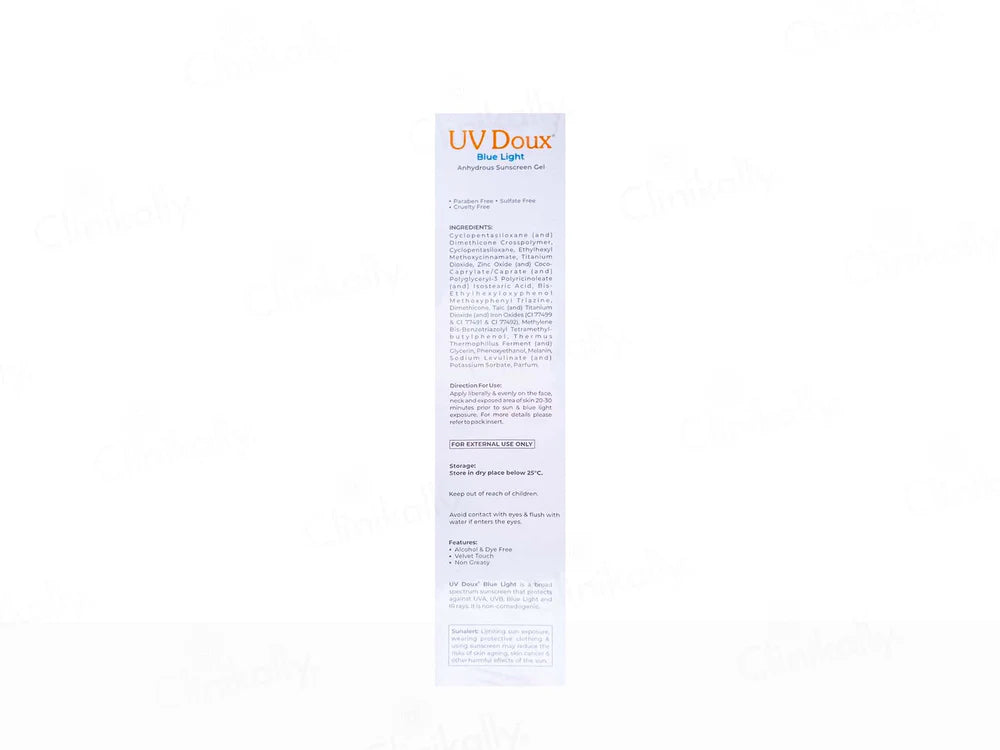 UV Doux Blue Light Anhydrous Sunscreen Gel SPF 50 PA+++